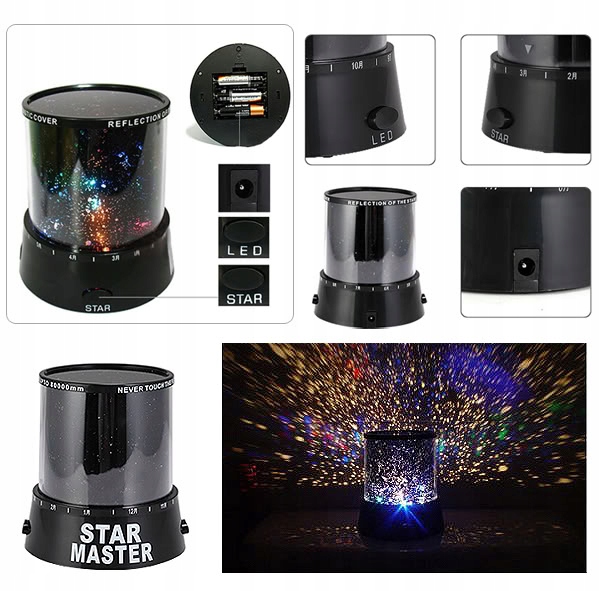 LAMPKA NOCNA STAR MASTER PROJEKTOR GWIAZD Płeć Chłopcy Dziewczynki