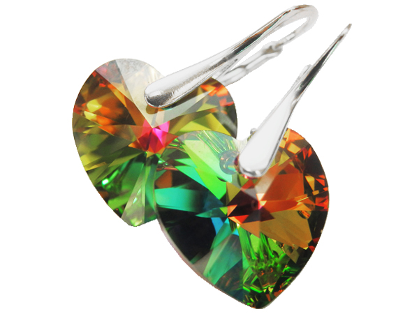 

Kolczyki Swarovski Serce Heart 14mm Vitrail Medium