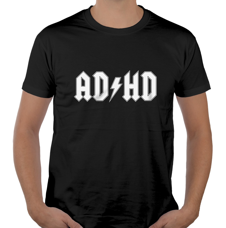 

Ad/hd koszulka z napisem dla nadpobudliwych L