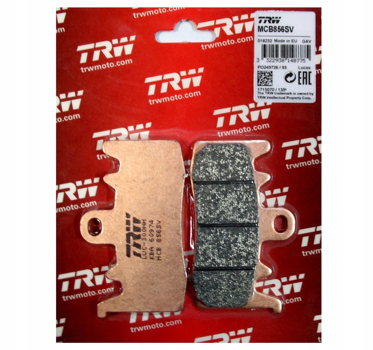 

Klocki Hamulcowe Trw Lucas MCB856SV Bmw R 1200 Rt