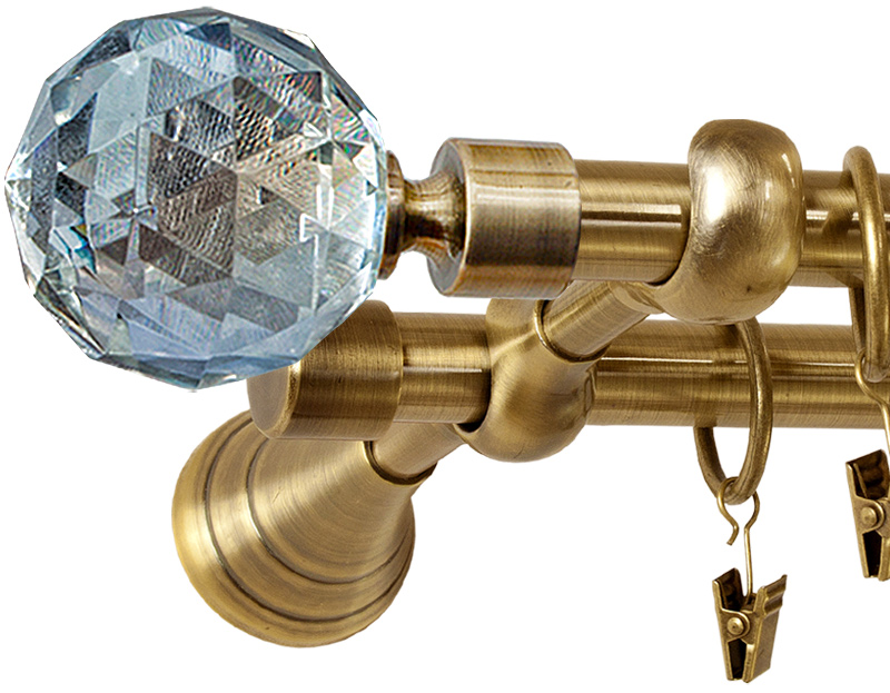 

Karnisz Crystal 400 cm Podwójny 4,0 karnisze fi 19