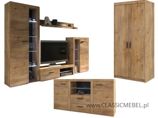 Meblościanka Rumba + Komoda Rumba + Szafa Rumba 2D Kod producenta 78