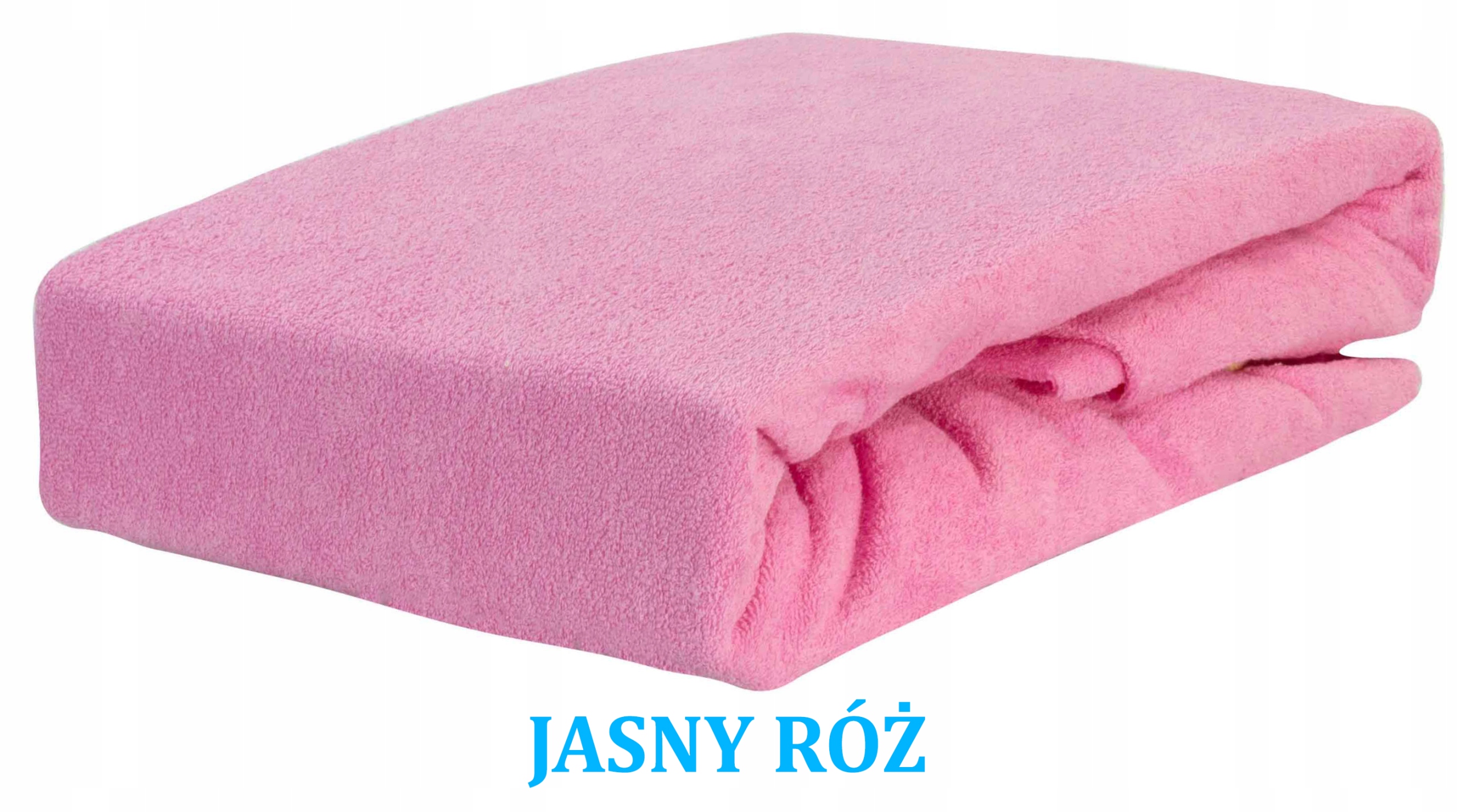 

Prześcieradło Frotte Z Gumką 200x220 Jasno Różowe