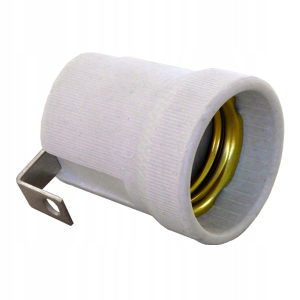 1x OPRAWKA CERAMICZNA PORCELANOWA E27 Z UCHWYTEM Typ uchwyt