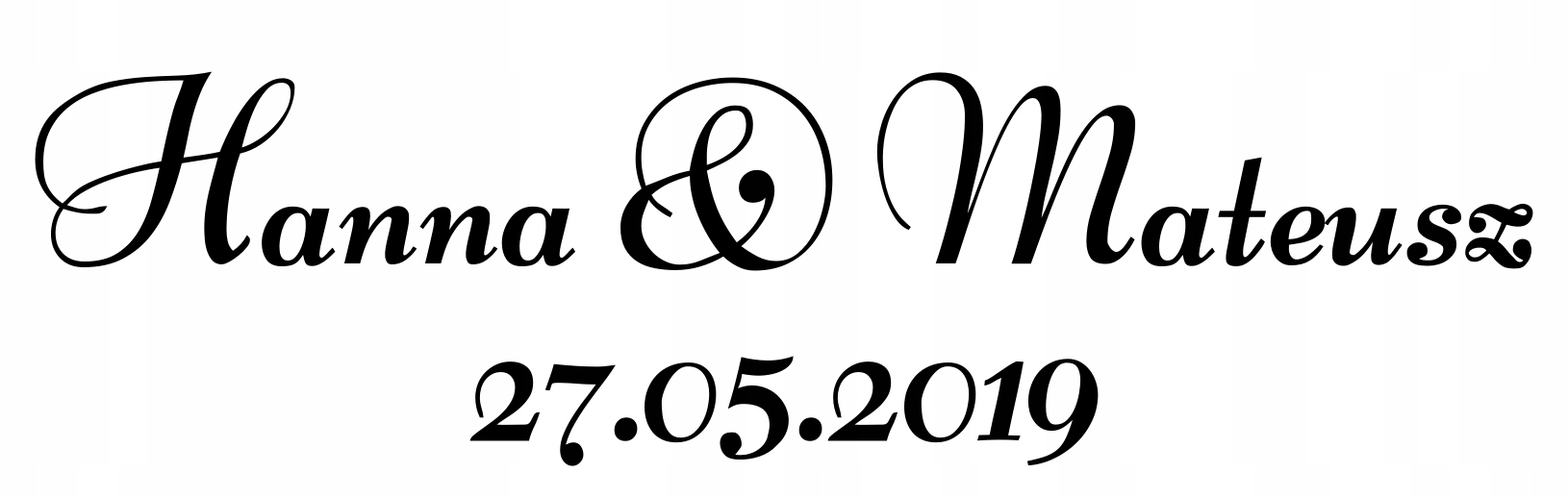 ZŁOTA naklejka imiona data 30-45cm Wysokość produktu 15 cm