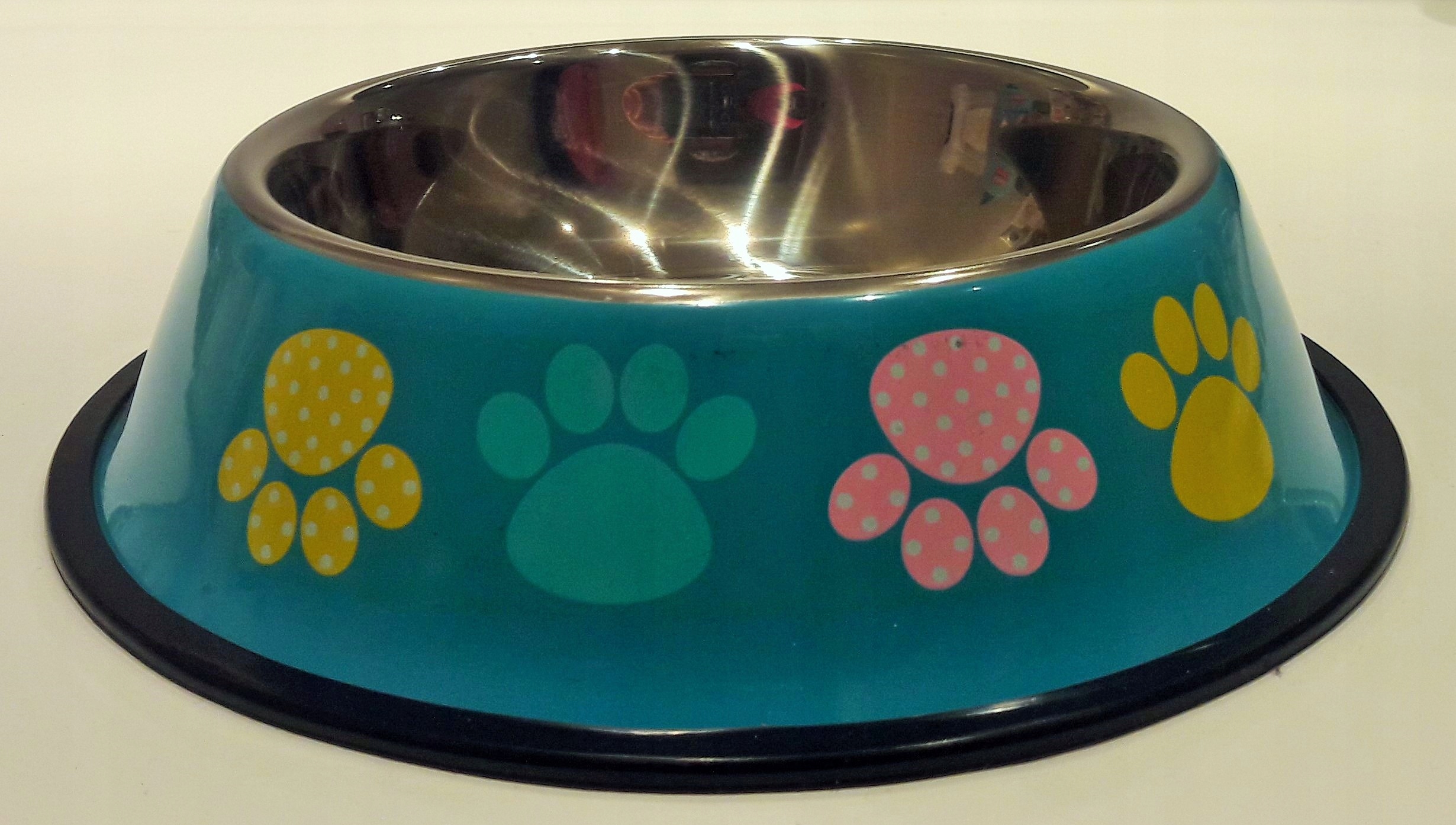 

miska metalowa średnica 15 cm wzór "łapki