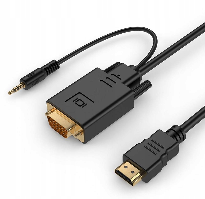 

Kabel Konwerter Hdmi do Vga D-sub z audio 1,8m