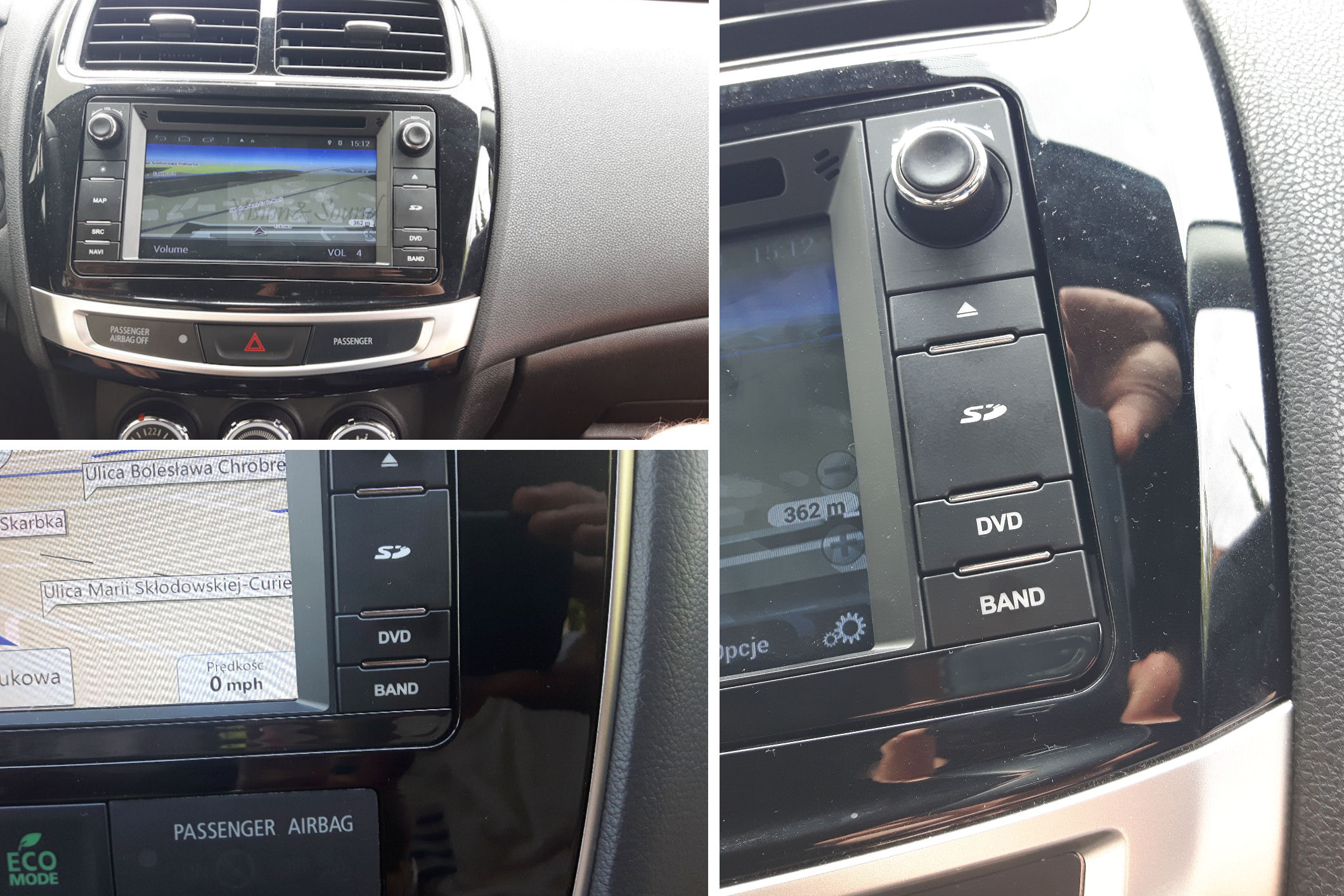V S TFT Sharp Nawigacja Mitsubishi ASX R Line Radio RDS information AM band FM band digital radio DAB