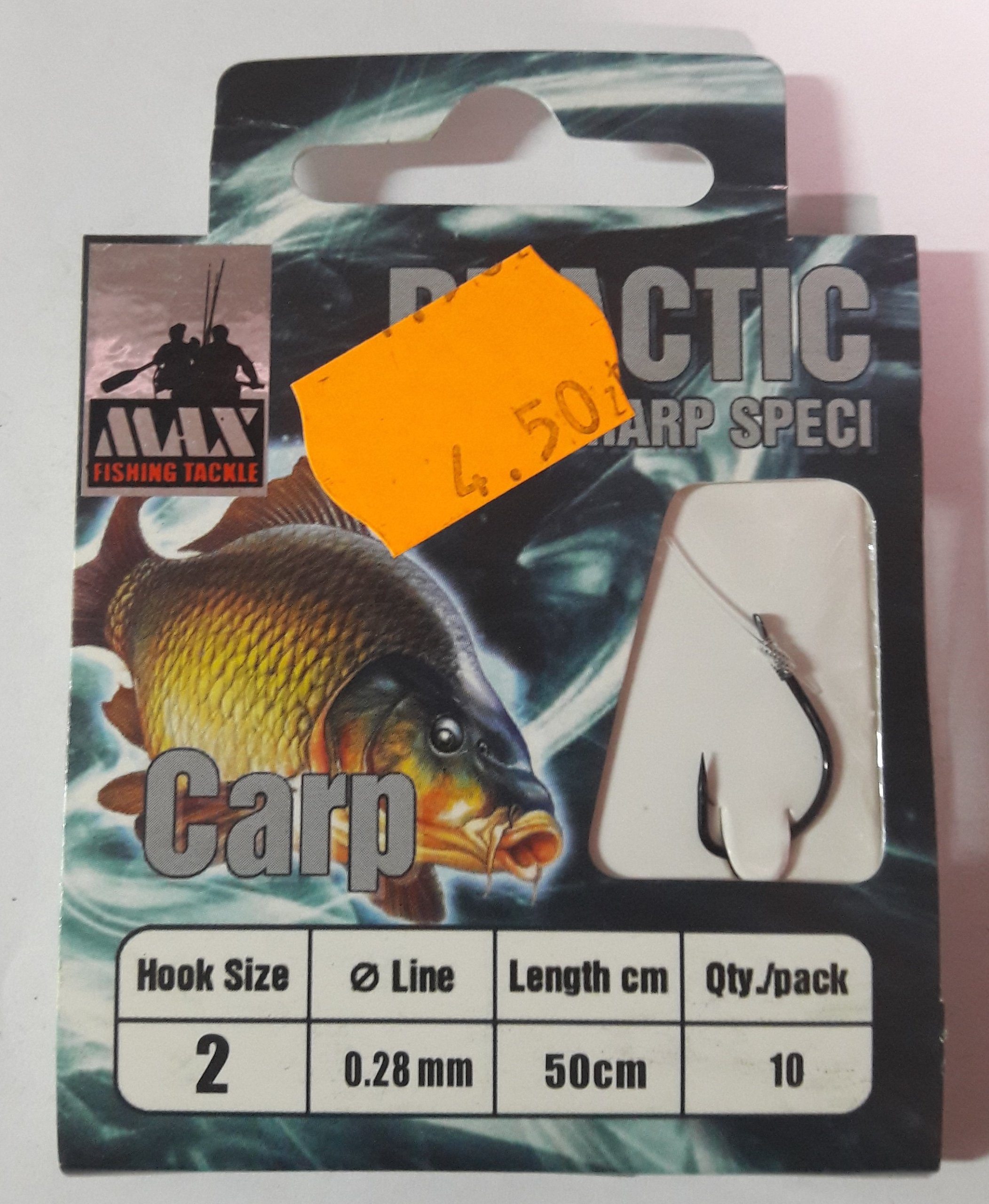 Haczyki wiązane Carp (Karp) nr2 – Max Fishing Team