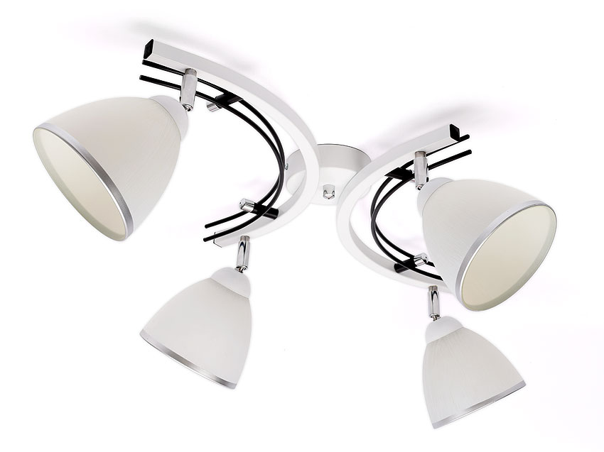 

Lampa sufitowa plafon żyrandol 4xE27 klosz szklany