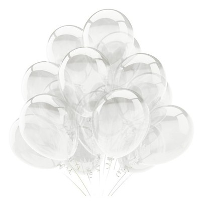 Balony transparentne przeźroczyste - 12 szt