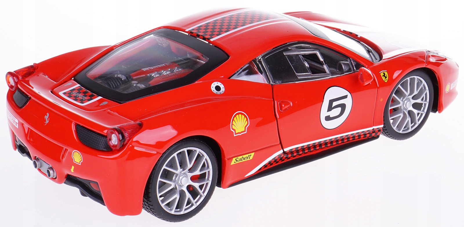 FERRARI 458 CHALLENGE MODEL METALOWY BBURAGO 1:24 7907678829 