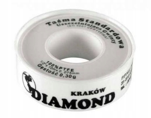 

Taśma Teflonowa Uszczelniająca Ptfe 10mx11mmx0,075