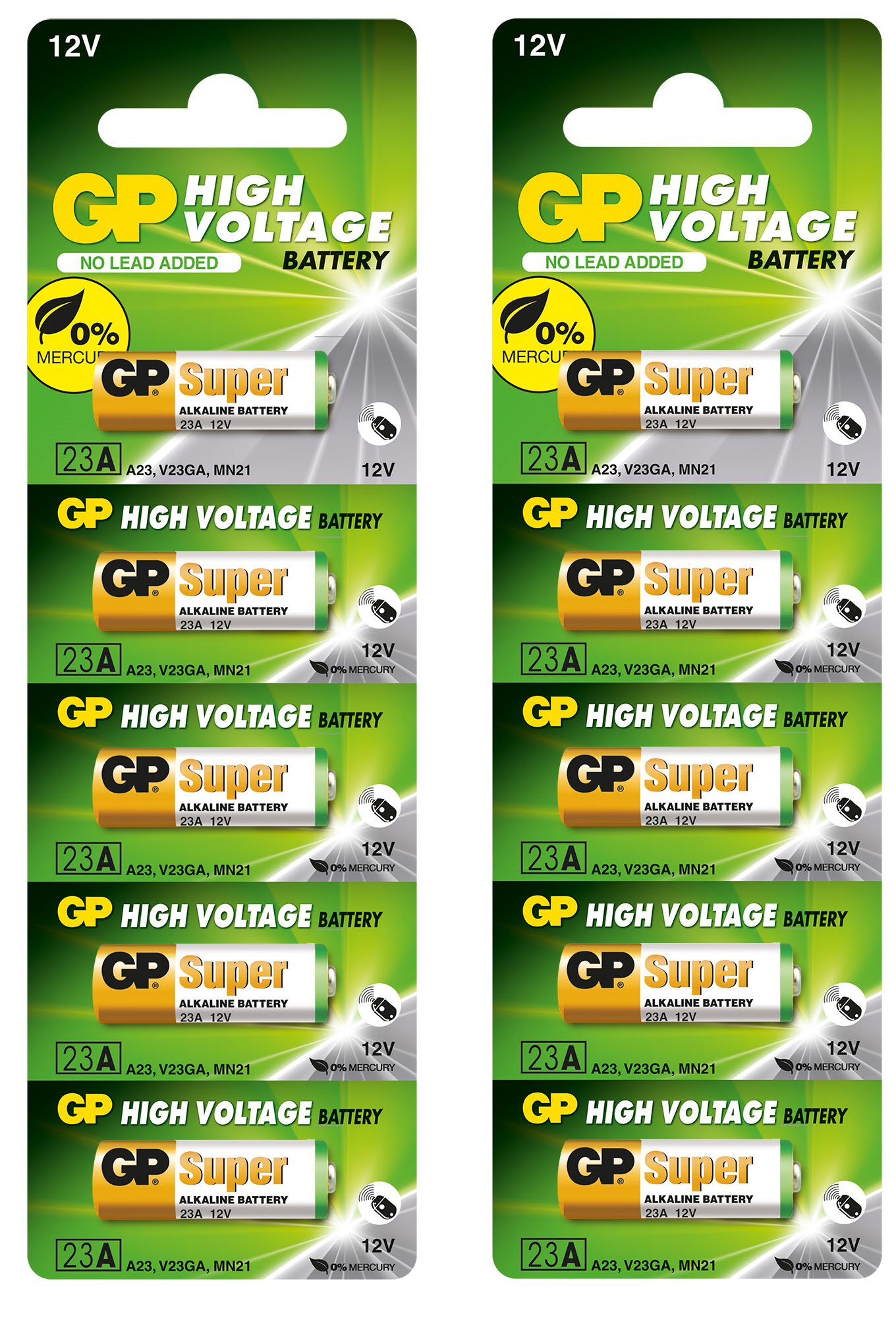 10 шт. щелочная батарея GP SUPER 23A mn21 Power Brand GP