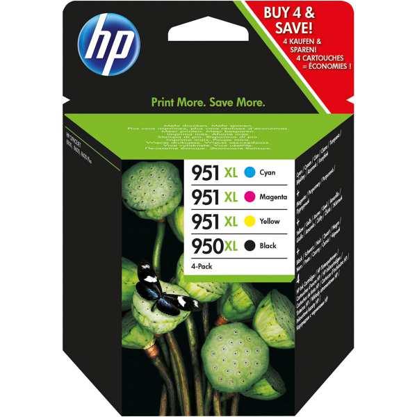 

Zestaw 4x org. tusze Hp 950XL 951XL Cmyk C2P43AE