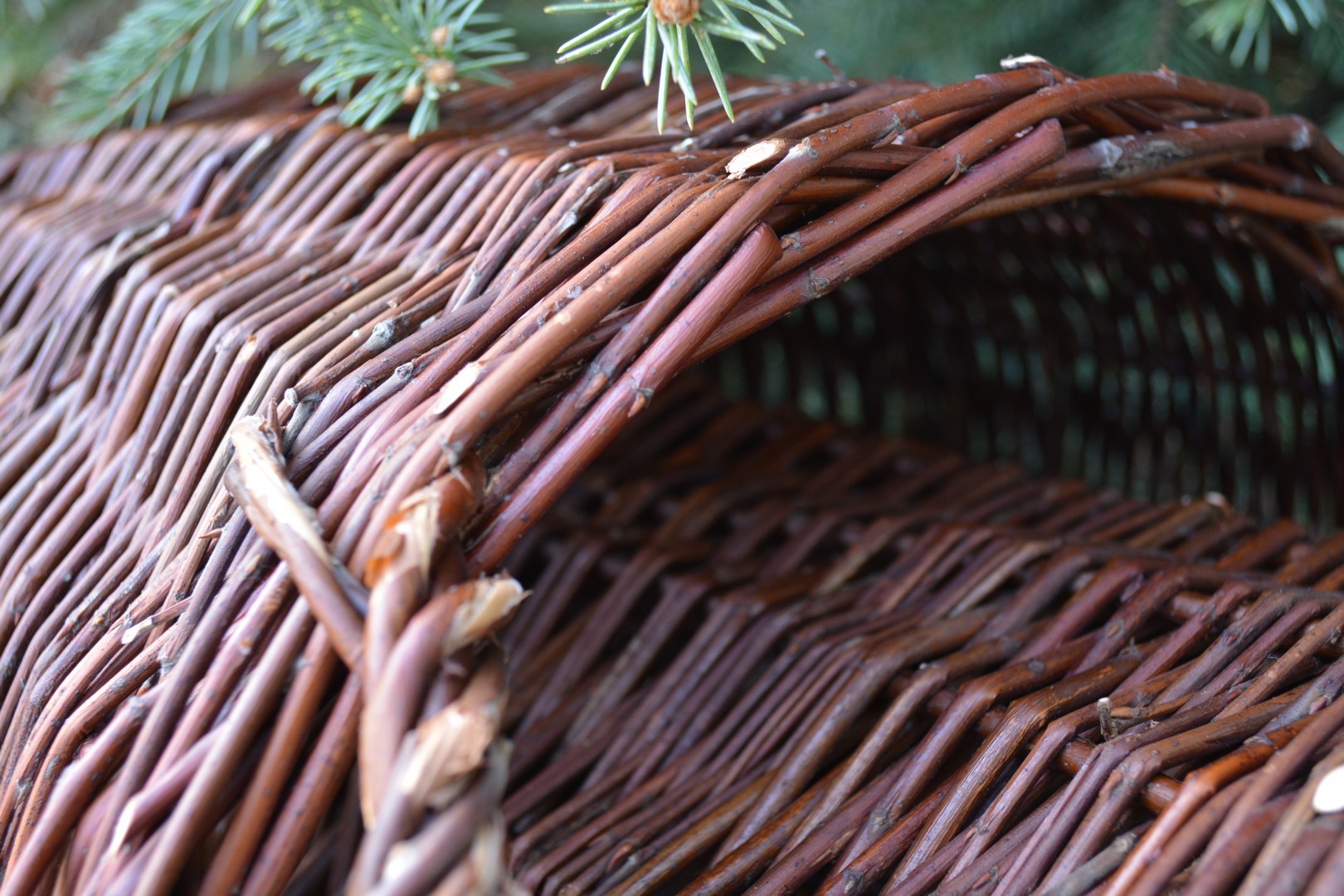 KOMPLET 3 KOSZY GOSPODARCZYCH Z WIKLINY koszyki Typ wiklina ogrodowa