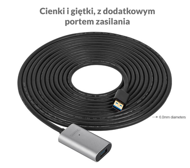 RED Przedłużenie Aktywny przedłużacz USB 3.0 5m Kod producenta Przedłużenie Aktywny przedłużacz USB 3.0