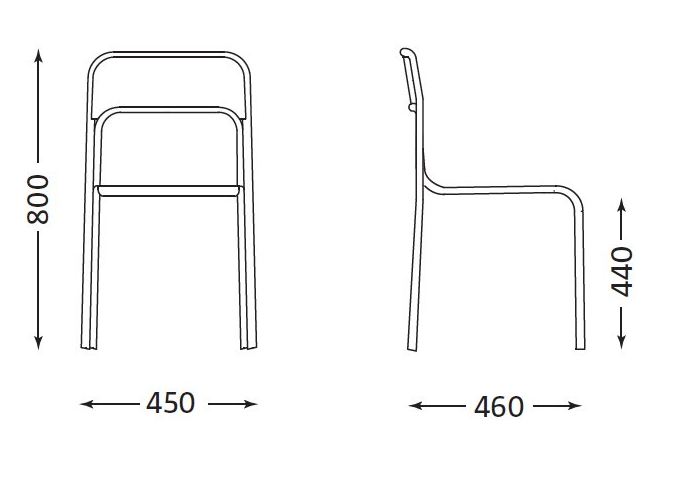 Krzesło stacjonarne CORTINA stołówka plasti czarny Marka NOWY  STYL