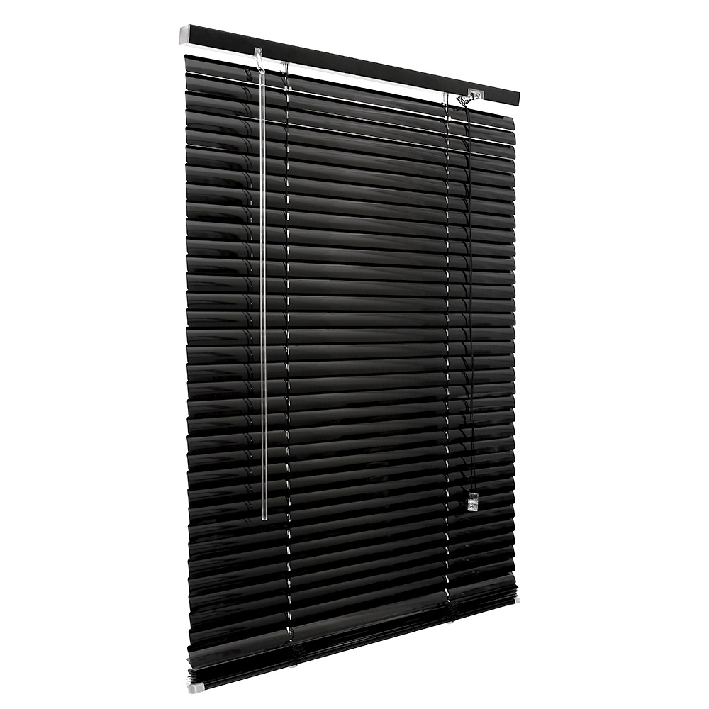 

Żaluzja na Okno Aluminiowe 100x130cm, 25mm Czarny