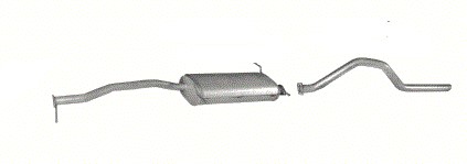 Глушники в зборі Kia Sportage 2,0 94-04R + прокладки