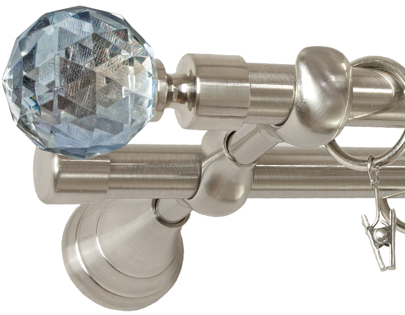 

Karnisz Crystal 240 cm Podwójny 2,4 karnisze fi 19