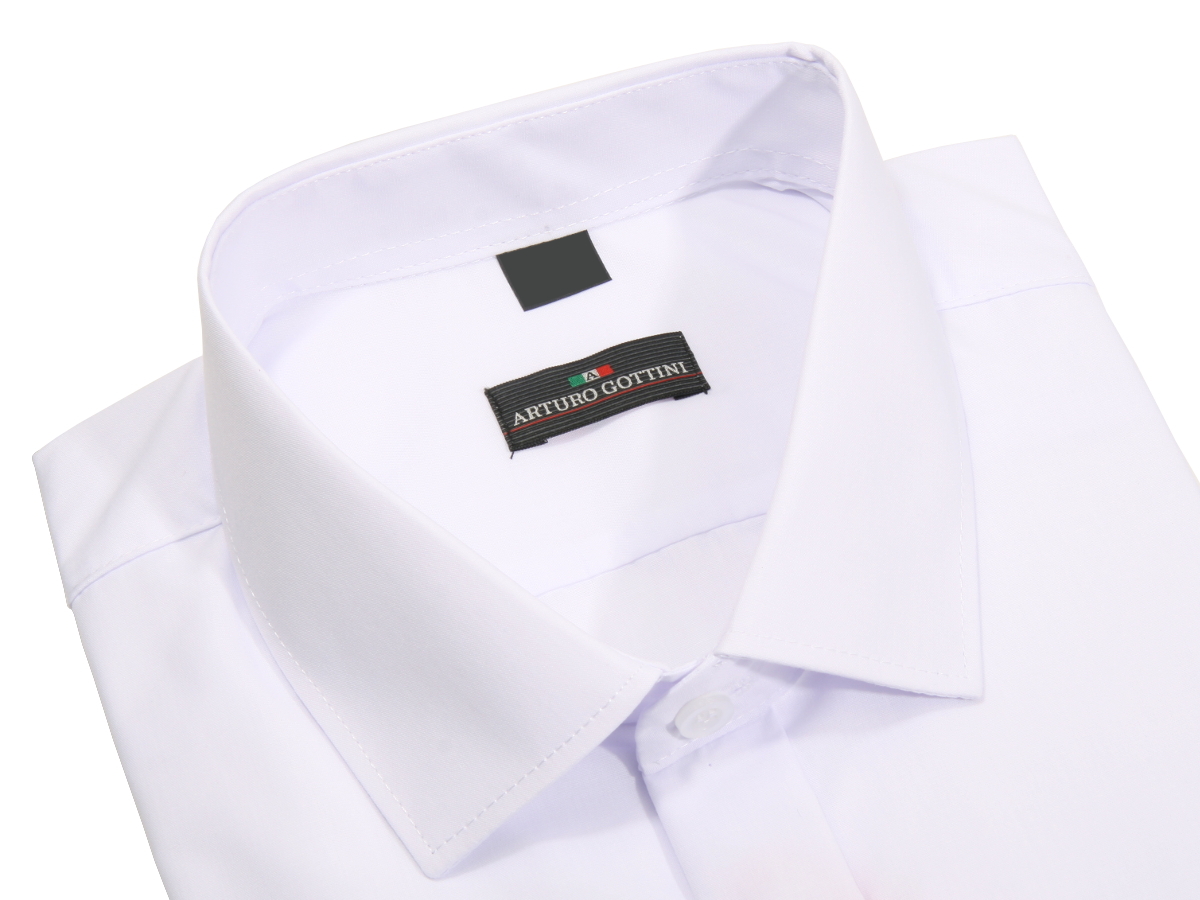 KOSZULA BIAŁA GŁADKA NA SPINKI 44 164-170 SLIM Marka inna