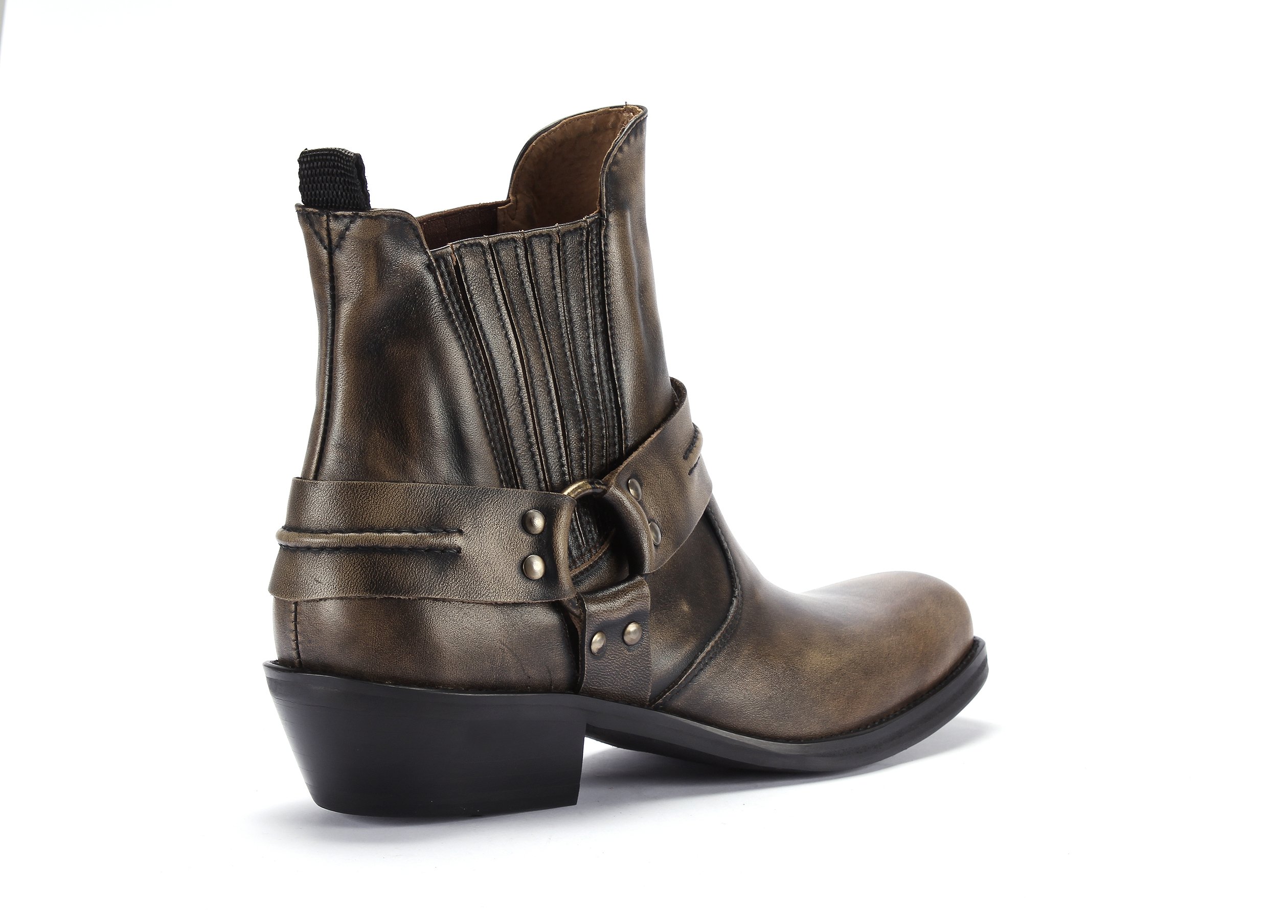 KOWBOJKI MOTOCYKLOWE Męskie model 610 skóra NOWOŚĆ Rozmiar 42