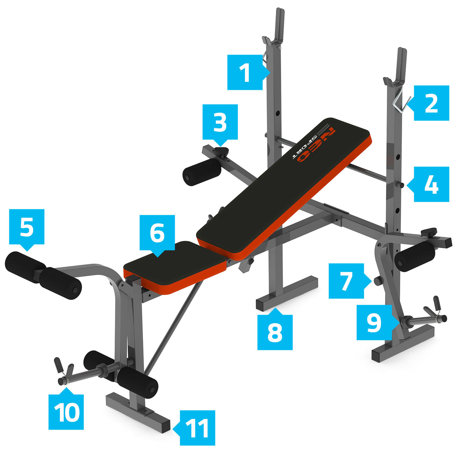 ЛАВА ДЛЯ ШТАНГИ ​​NEOSPORT Довжина 160см