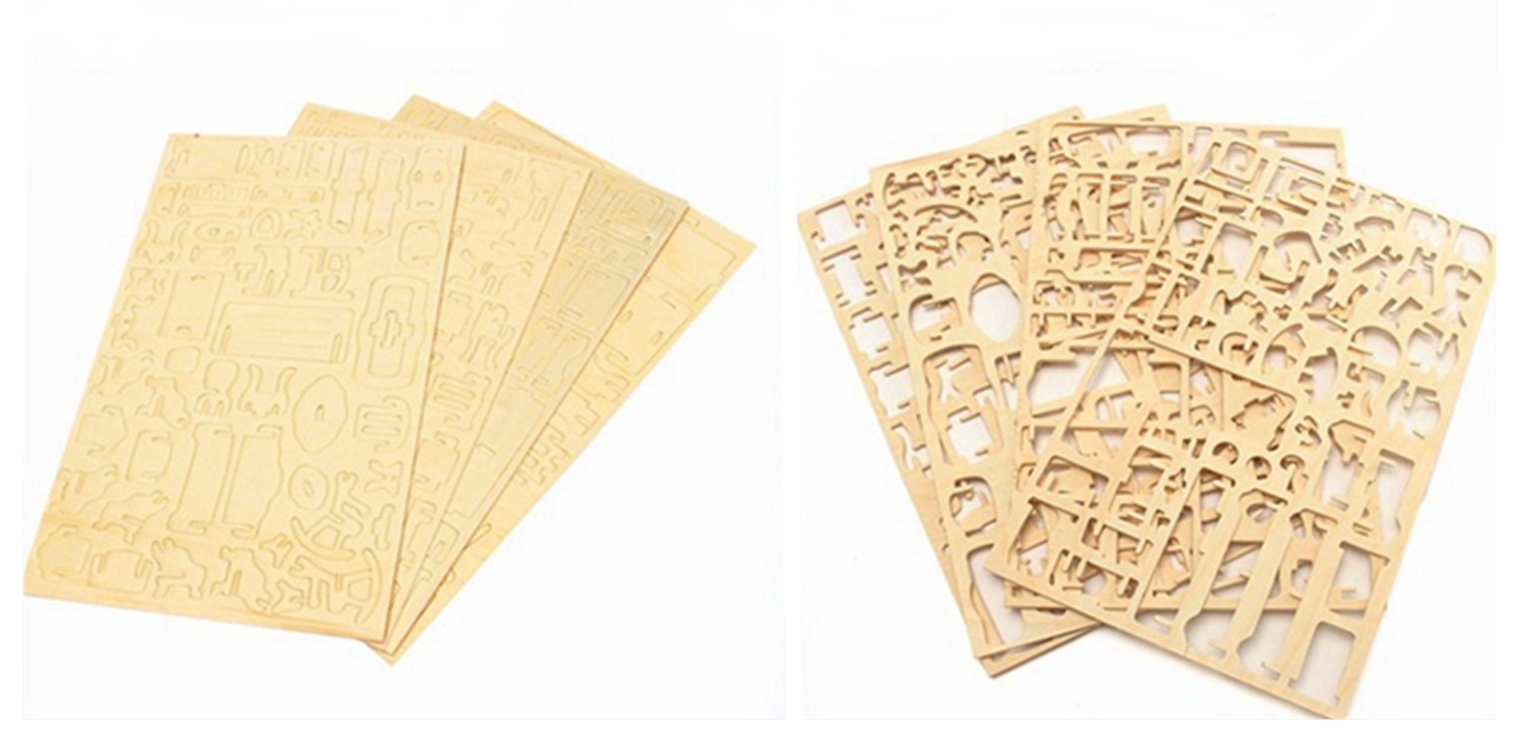 PUZZLE DREWNIANE 3D DOMEK DOMEK STODOŁA Kolekcja 3D