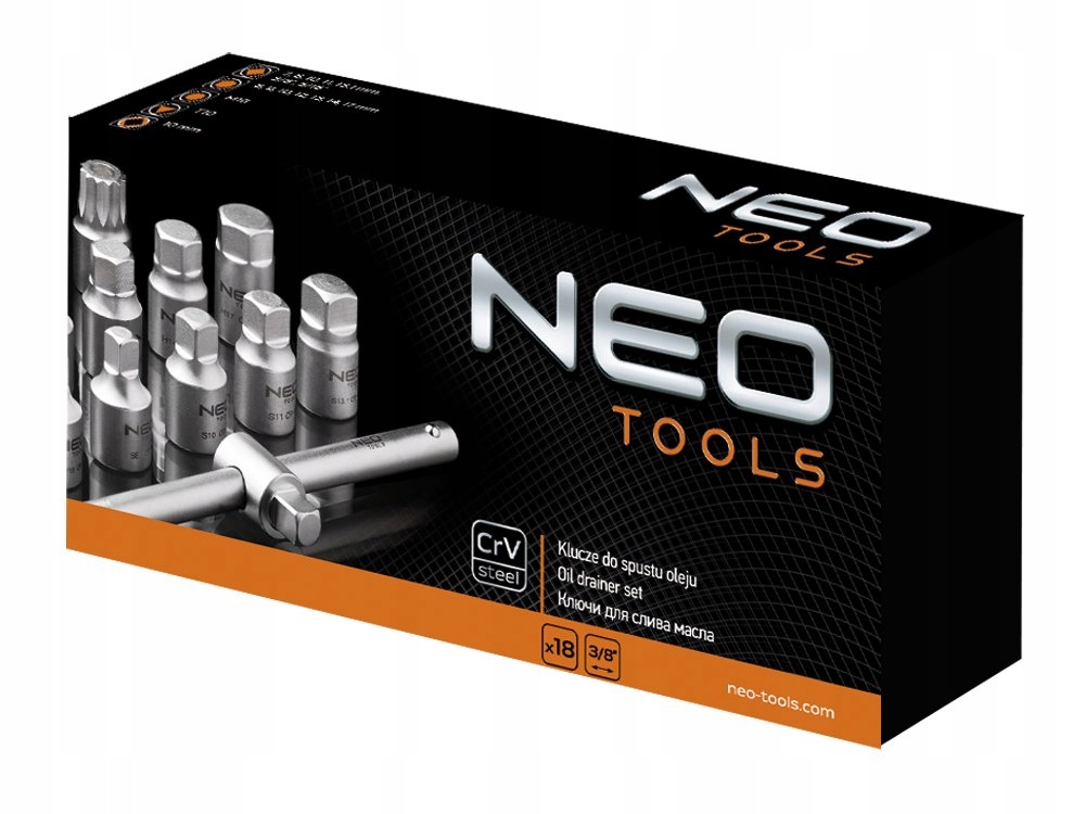 NEO KLUCZE DO SPUSTU OLEJU 3 8 18 EL 11 235 Mark NEO Tools