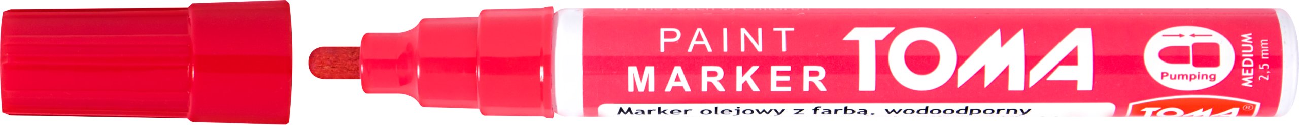 

Marker metalu opon plastiku wodoodporny czerwony