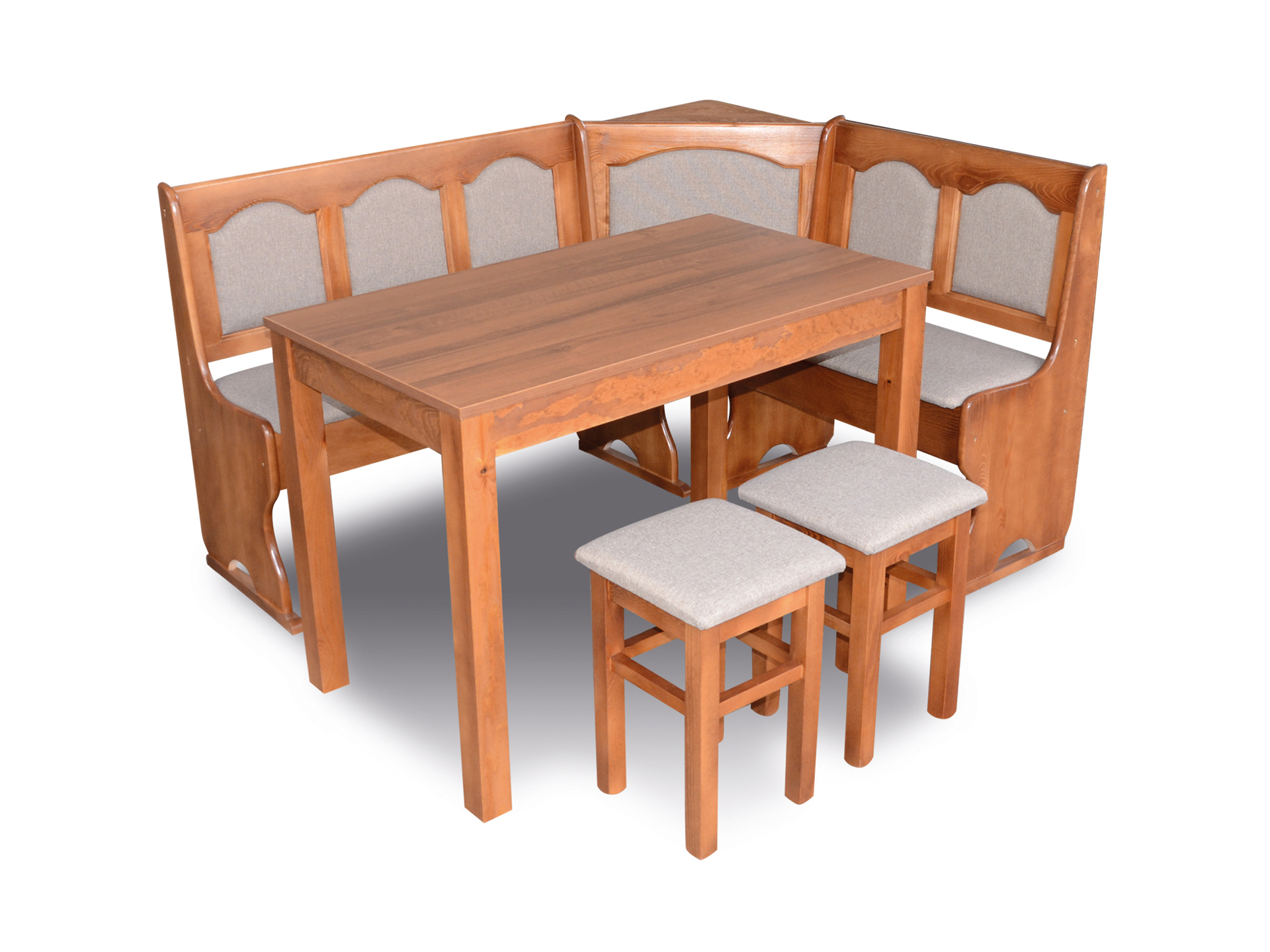Rohová kuchyňa W4A stôl a stoličky NASTAVIŤ