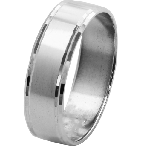 Stříbrný rhodiovaný prsten OBR049 r30 Gravírování Bonus