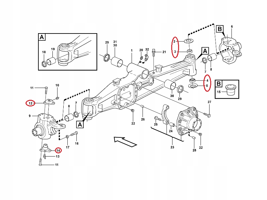 KOMPLET SWORZEN ZWROTNICY MANITOU CARRARO OEM Machine type Excavator Backhoe loader