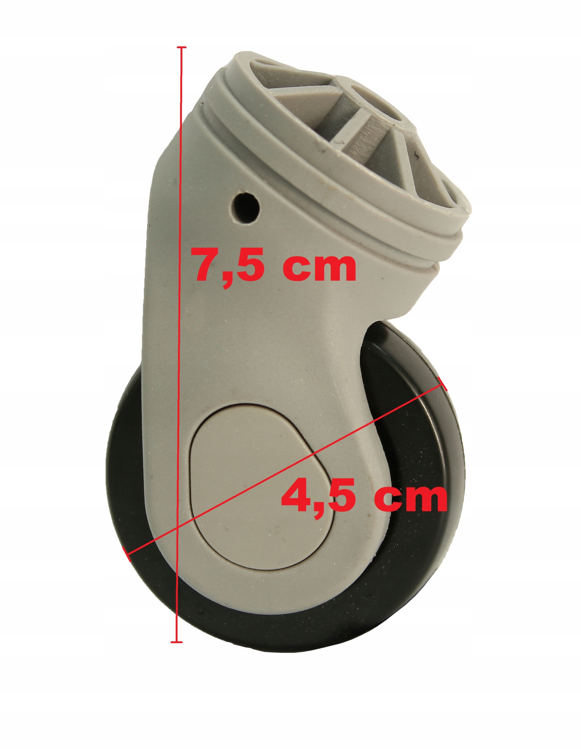 KÓŁKO DO WALIZKI CZĘŚĆ BAGAŻ SERWIS NAPRAWA CZĘŚCI Wysokość 8 cm