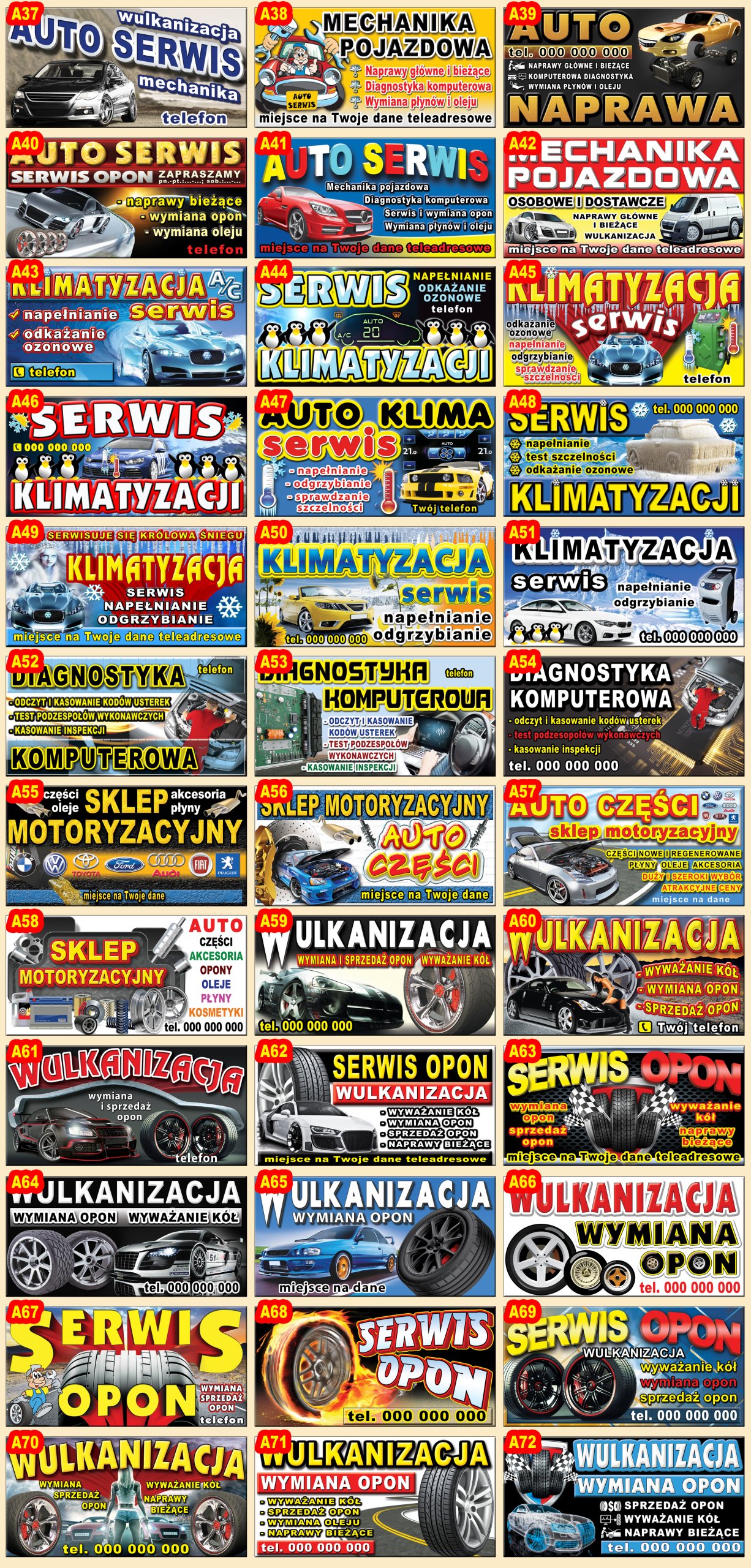 Баннер 2x1 автомеханика диагностика масло EAN (GTIN) 5903857115529