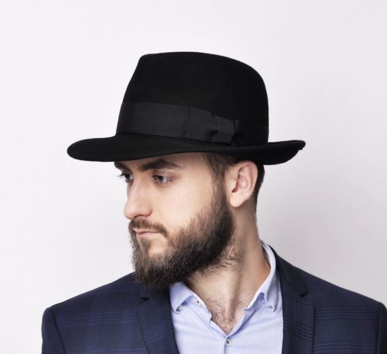 

Kapelusz męski fedora Bogart podszewka rozm. 61