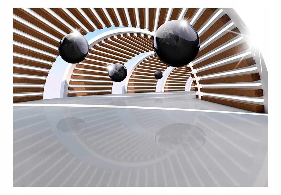 

Fototapeta 3D Optyczna 350x245 Tunel Kule Druk Hd