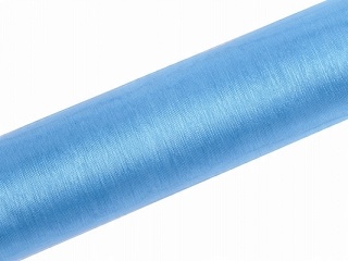 

Organza organtyna 9,3 m wstążka tiul 16 cm Błekit