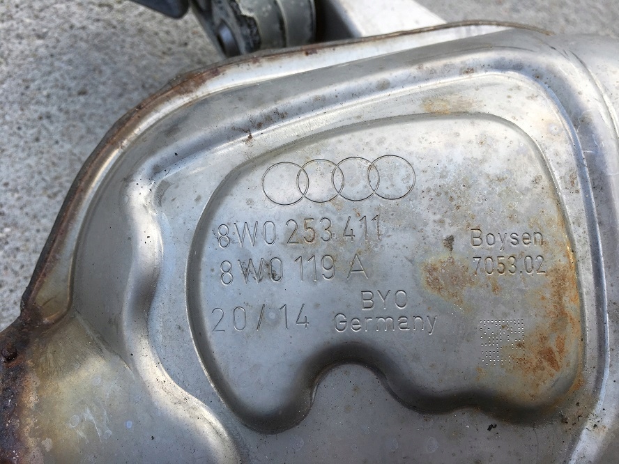 Audi A4 B9 15 TFSI - > Трубка Tłumik 8w0253411 Виробник запчастини Audi OE foto 0