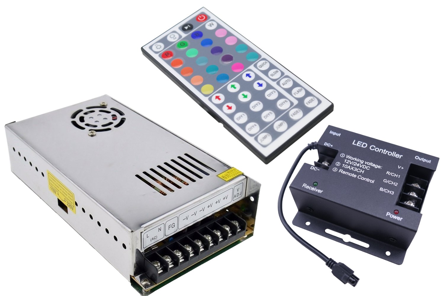 ZESTAW taśma LED 300 RGB 5050 IP68 sterownik 20m Marka LED Solar System