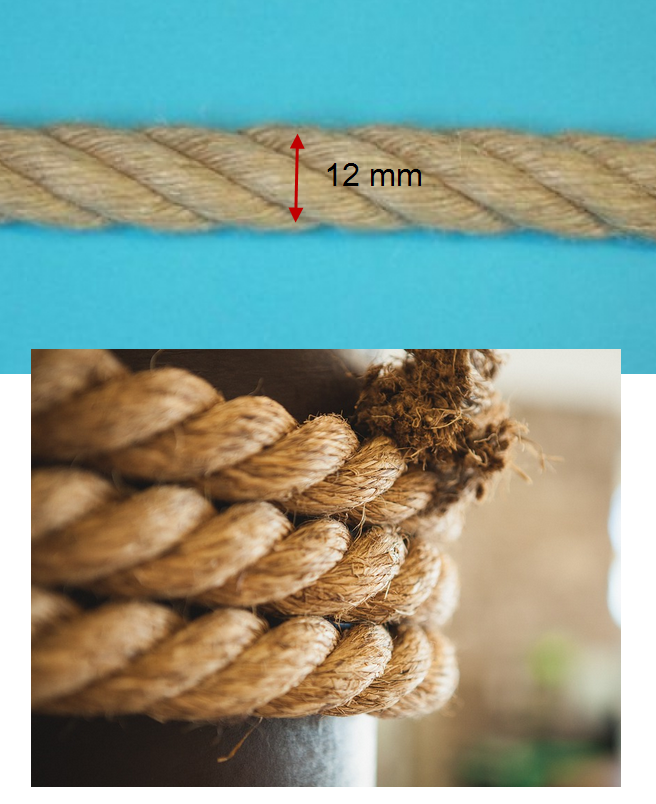 gruba LINA JUTOWA grubość 12 mm - na metry EAN (GTIN) 9788378015970