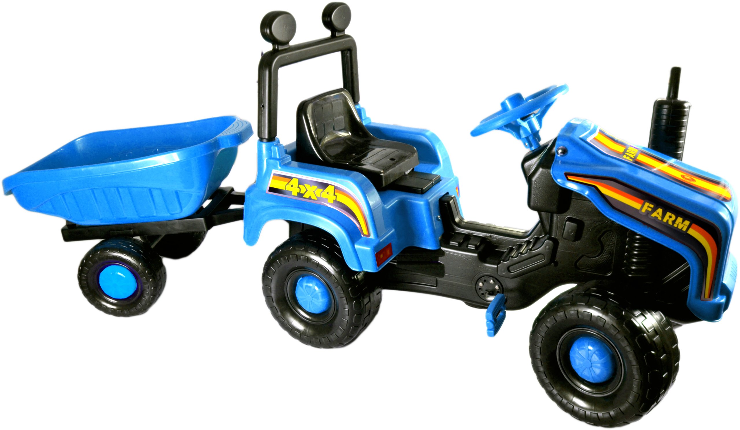 OGROMNY TRAKTOR TRAKTOREK NA PEDAŁY Z PRZYCZEPKĄ. Wiek dziecka 3 lata +