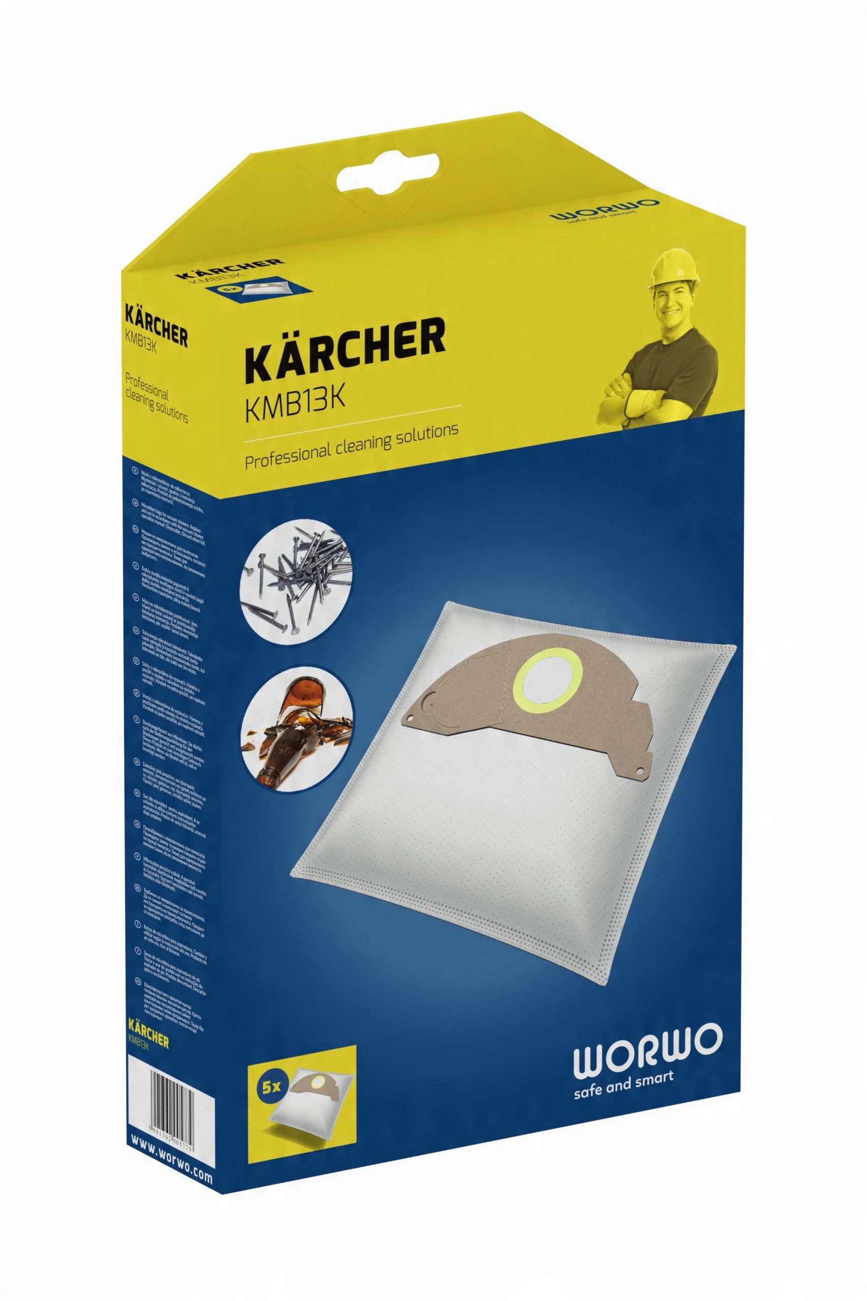 

Karcher Wd 2 MV 2 Worki Odkurzacza 5 Sztuk Mocne