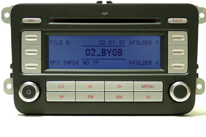 RADIO VW RCD300 MP3 GOLF PASSAT CADDY TOURAN JETTA Model RCD 300 MP3