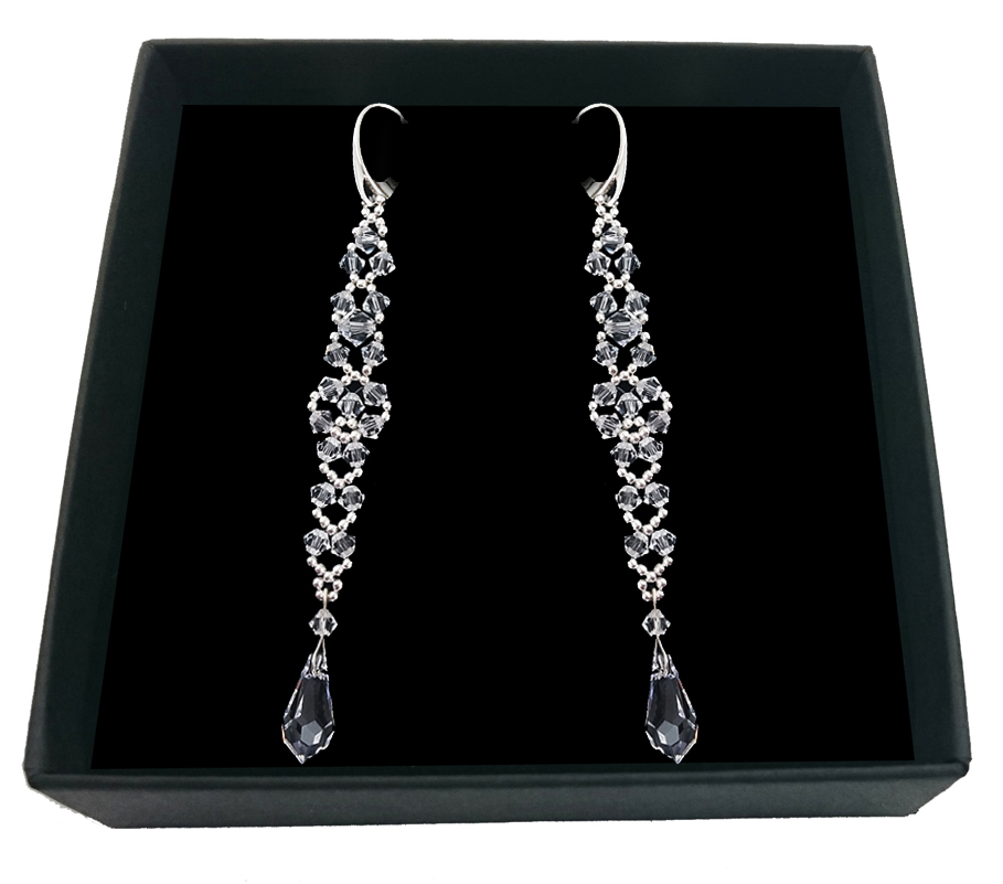 

Kolczyki z kryształów Swarovski długie 1988
