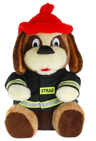MASKOTKA MIŚ PIESEK STRAŻAK STRAŻ POŻARNA PREZENT Marka inna