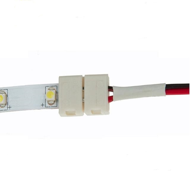 Złączka podwójna do taśmy LED 8mm - 3528 z kablem Typ kabel