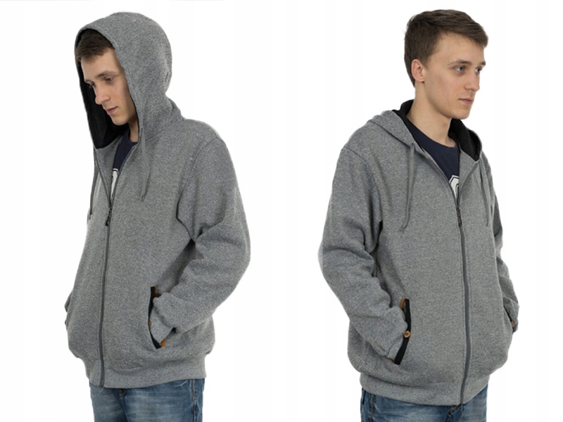 

Bluza Męska Rozsuwana z Kapturem 2011 r L melanż