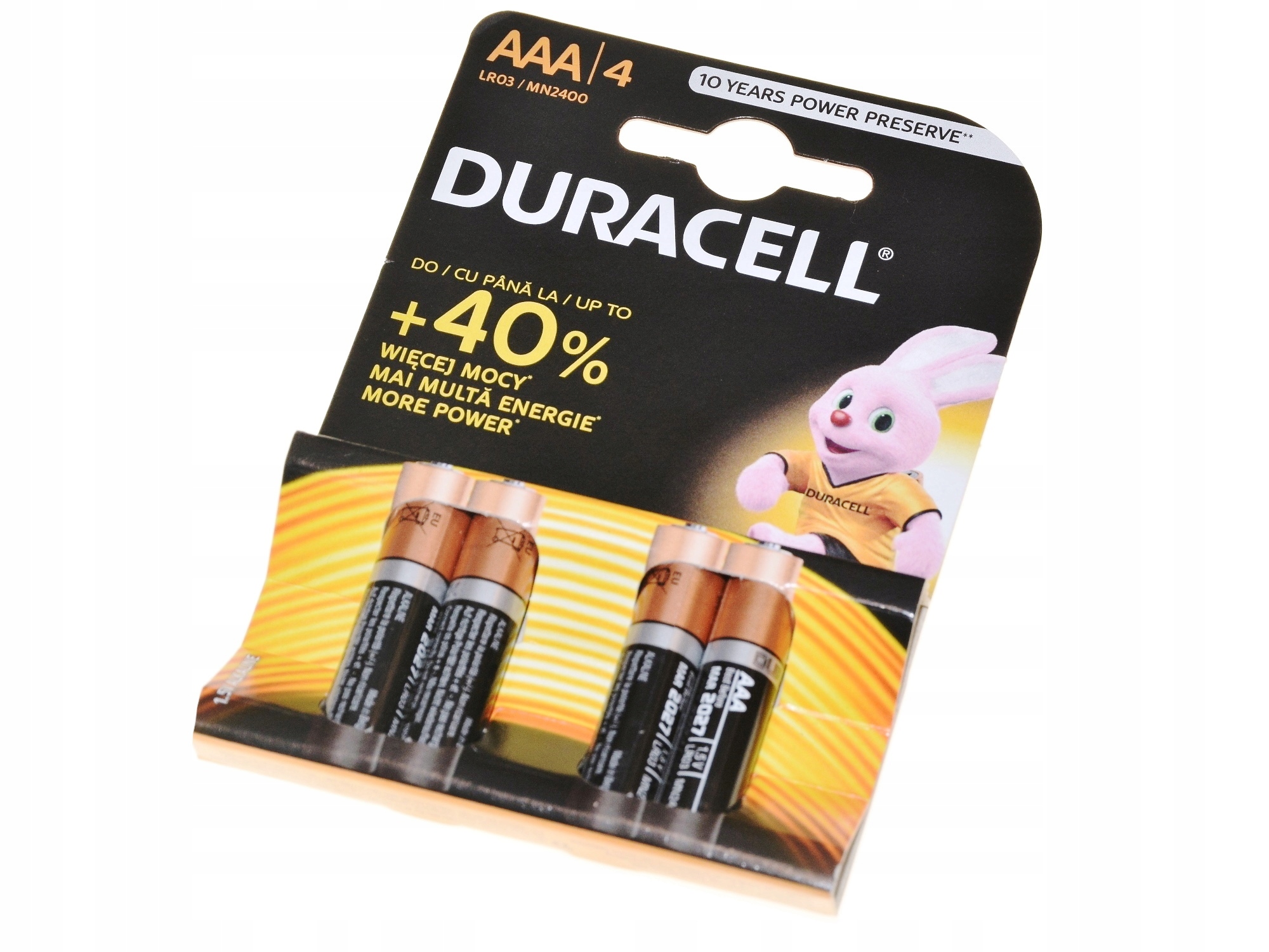 

Duracell Bateria R3 Aaa LR3 1,5V 4 szt. do aparatu